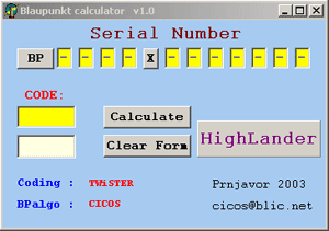 becker code calculator exe